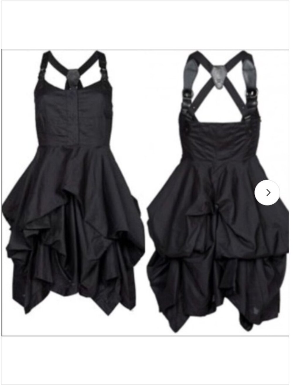 AllSaints Spitalfields Melody Asymmetrical Ruffle Dress 6